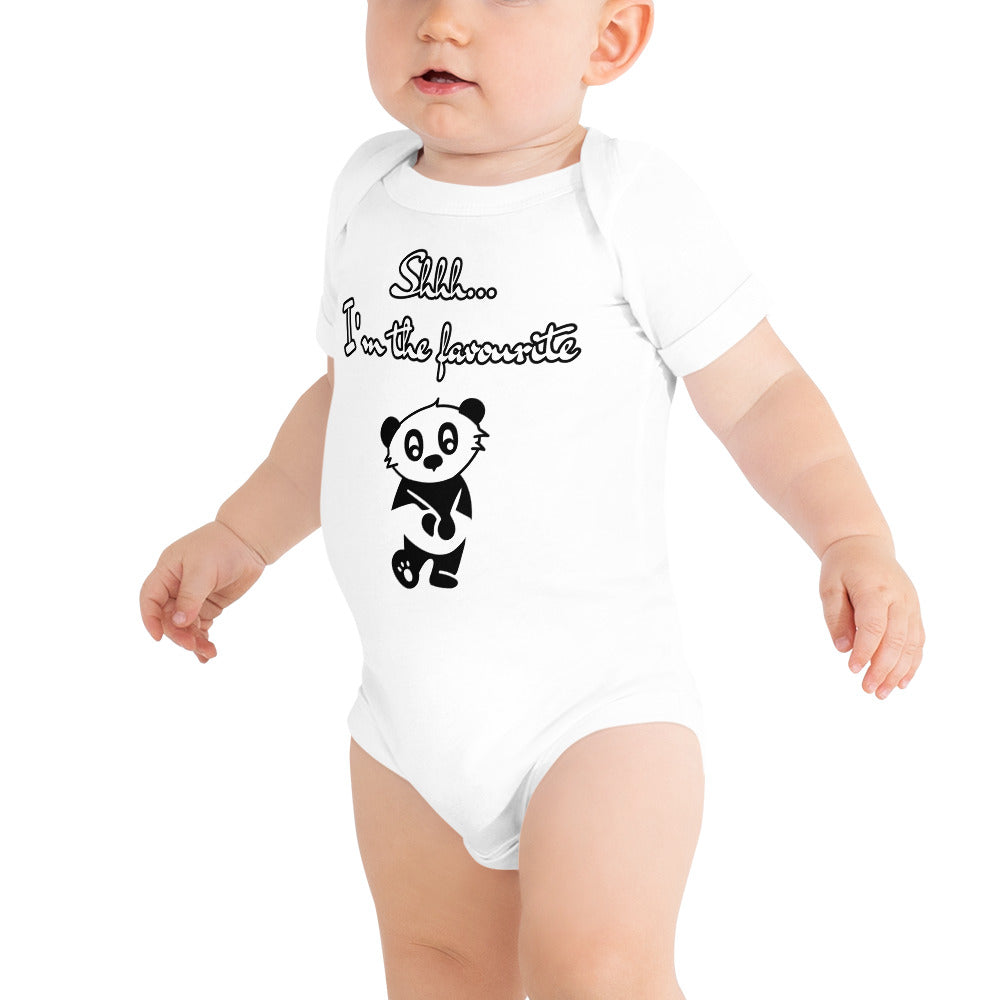 Baby short sleeve one piece Shhh... I'm the favourite