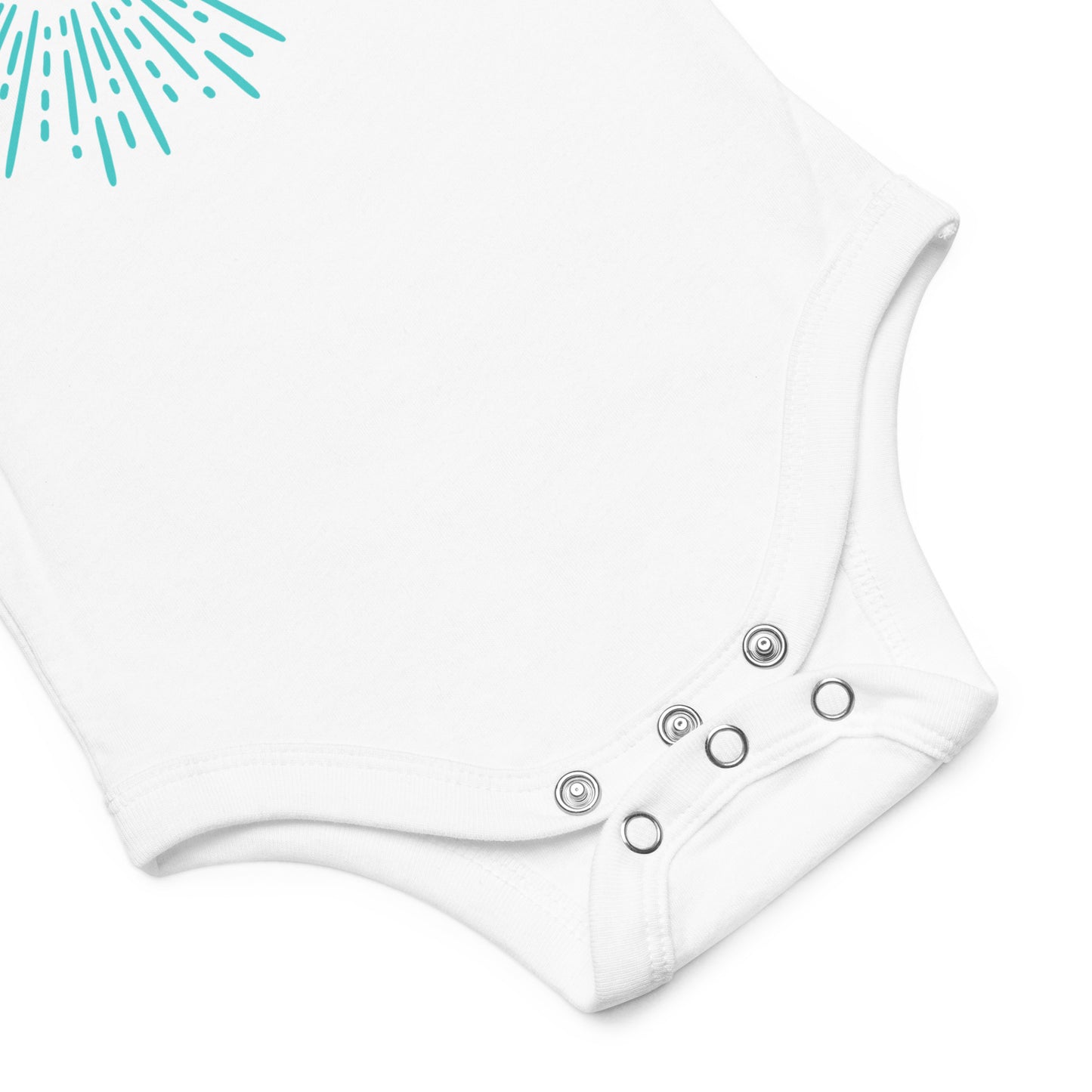 Baby short sleeve one piece Loved (blue)