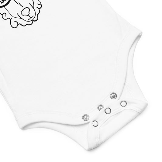 Baby short sleeve one piece Silently Judging Ewe