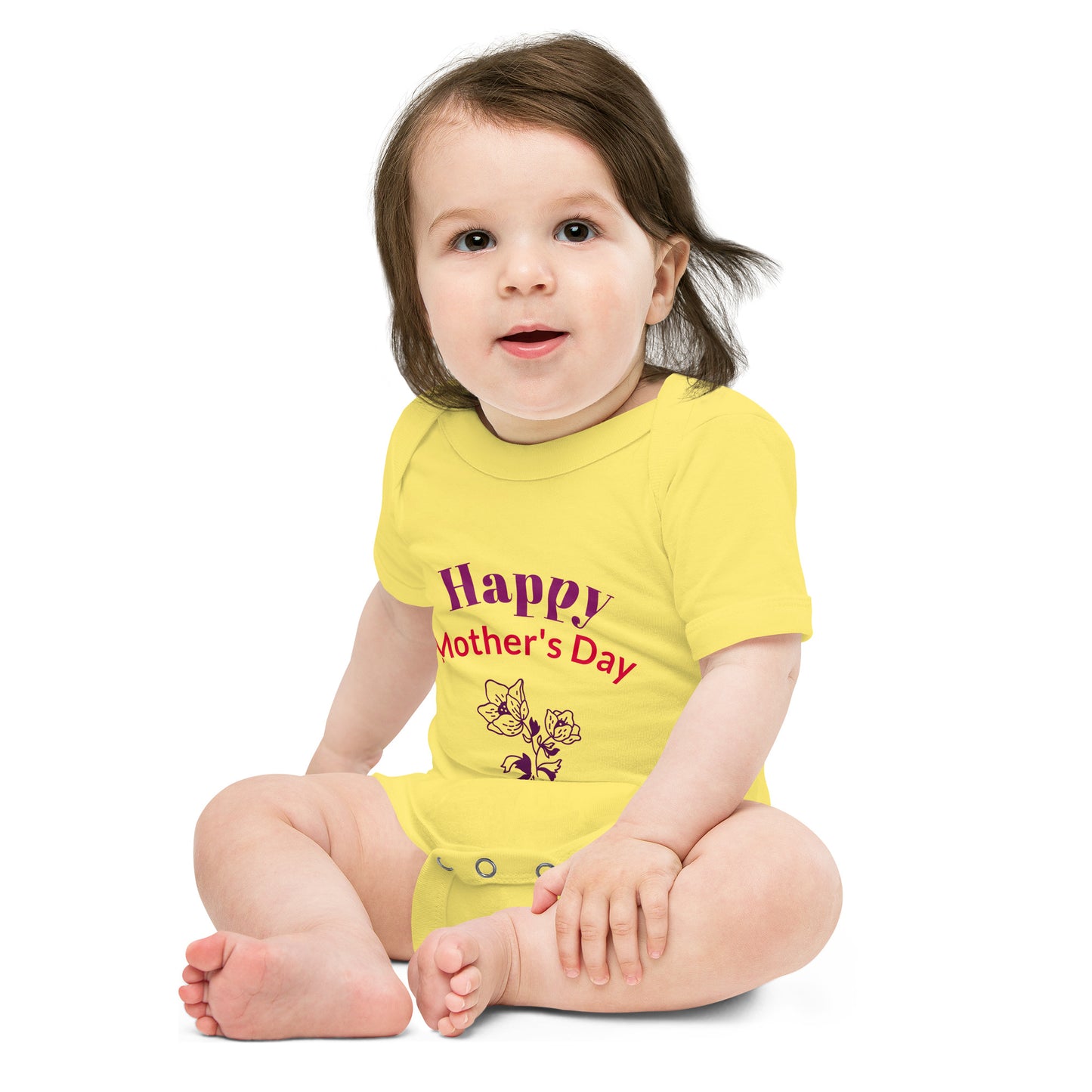 Baby short sleeve one piece Happy Mother's Day