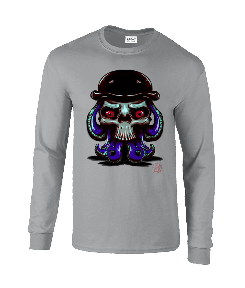 Gildan GD014 Ultra Cotton Adult Long Sleeve T-Shirt Octo Classy Royal Blue