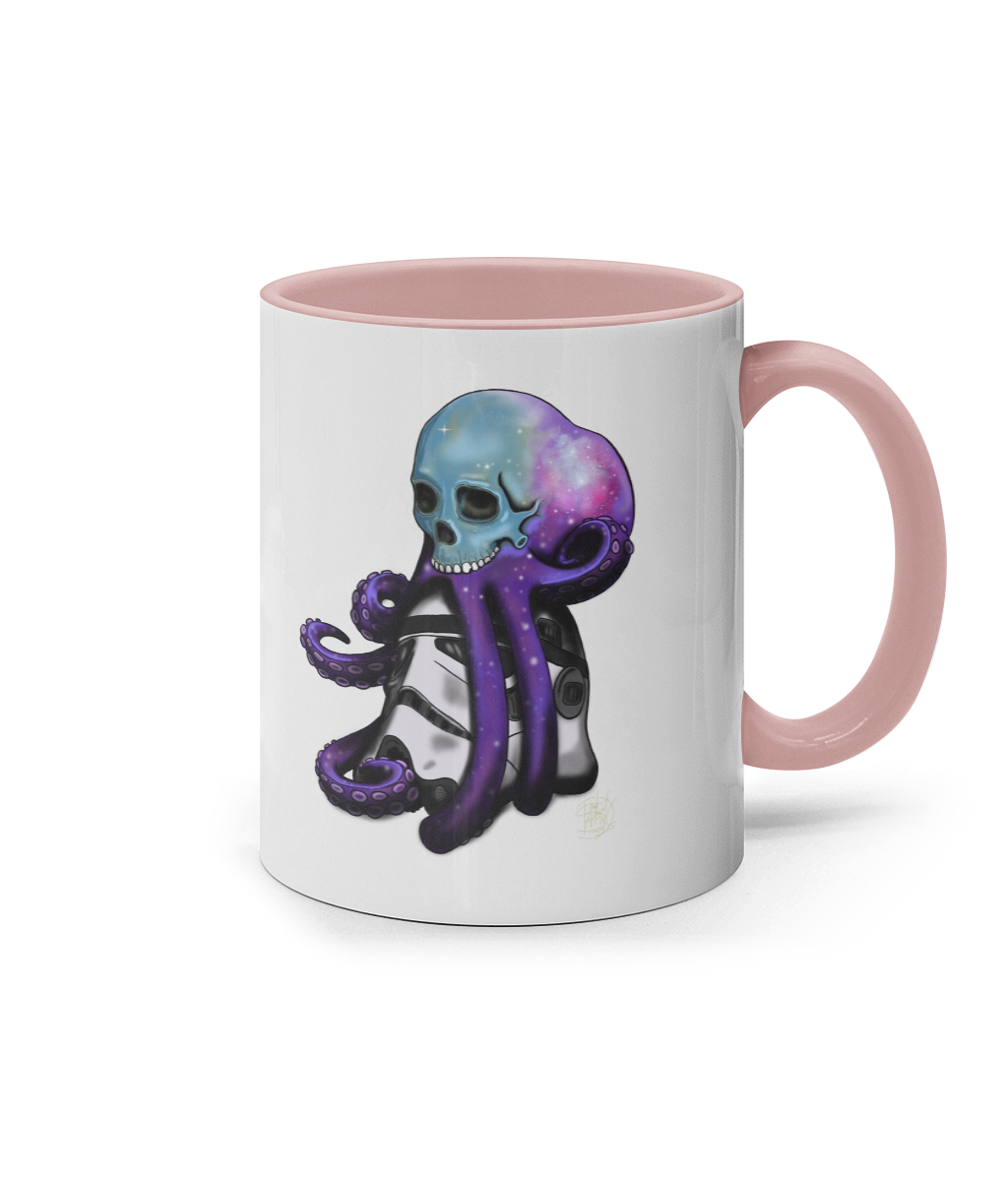 11oz Coloured Inner & Handle Mug Skully Galaxy Skully Galaxy Skully Galaxy