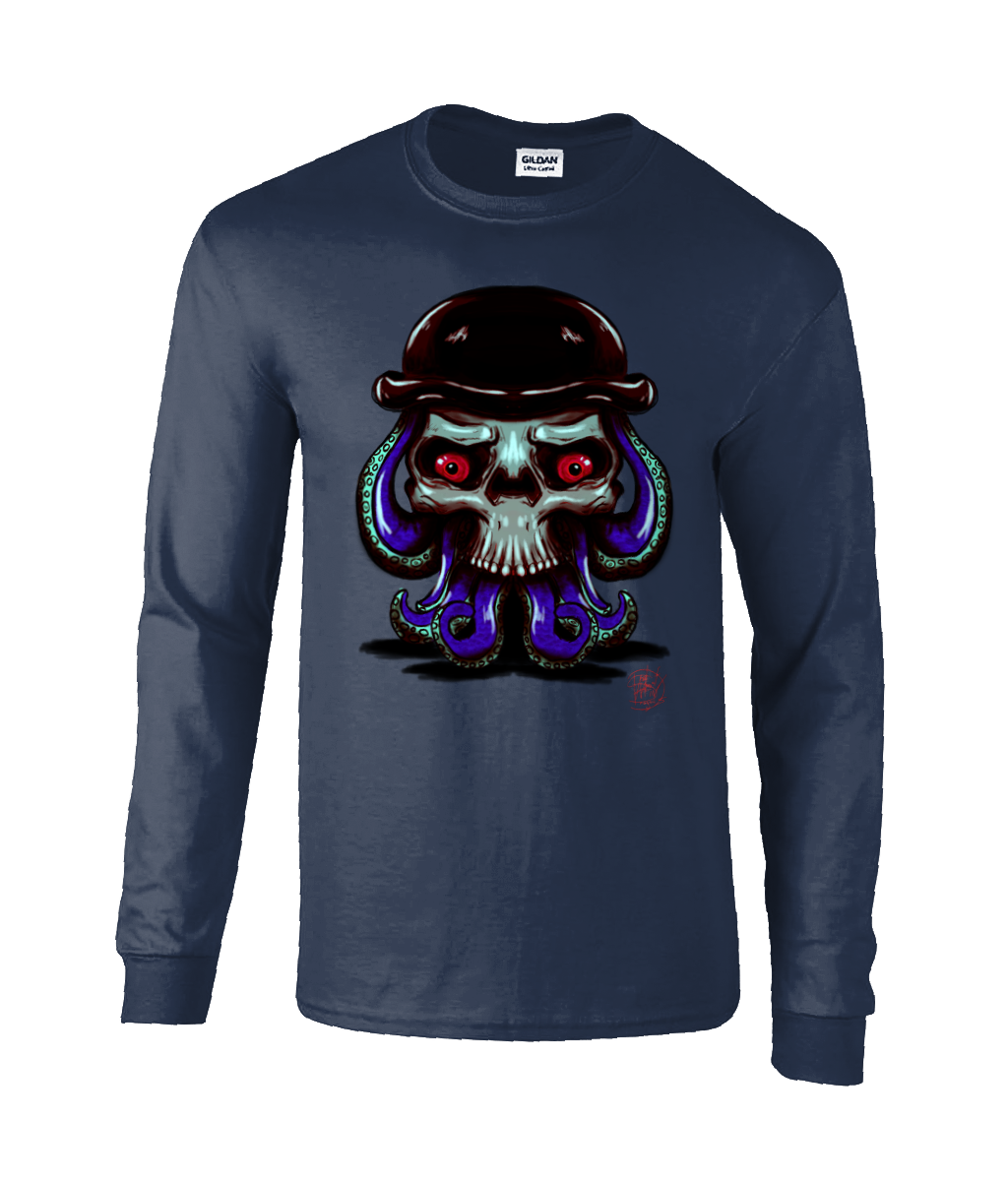Gildan GD014 Ultra Cotton Adult Long Sleeve T-Shirt Octo Classy Royal Blue