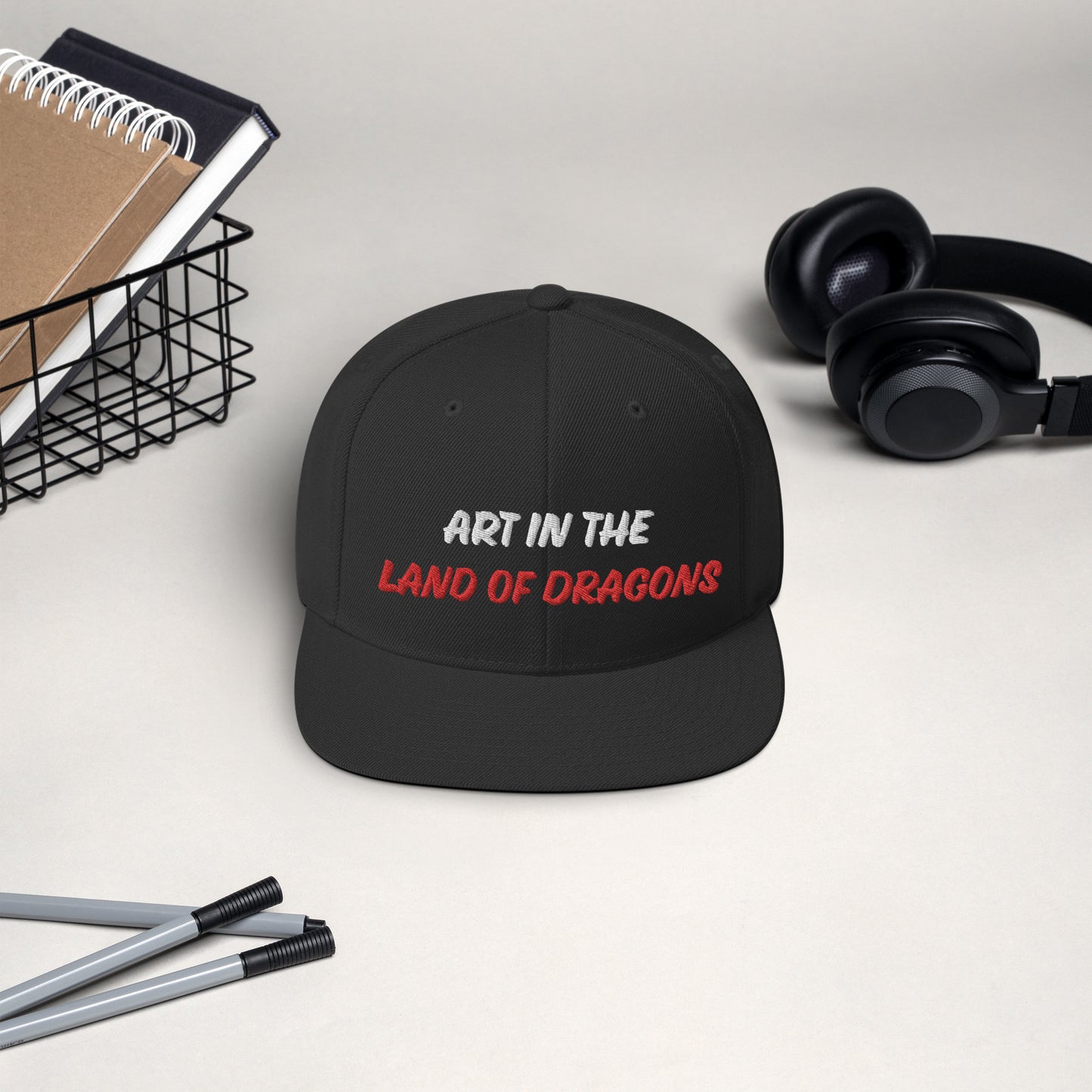 Snapback Hat ART IN THE LAND OF DRAGONS