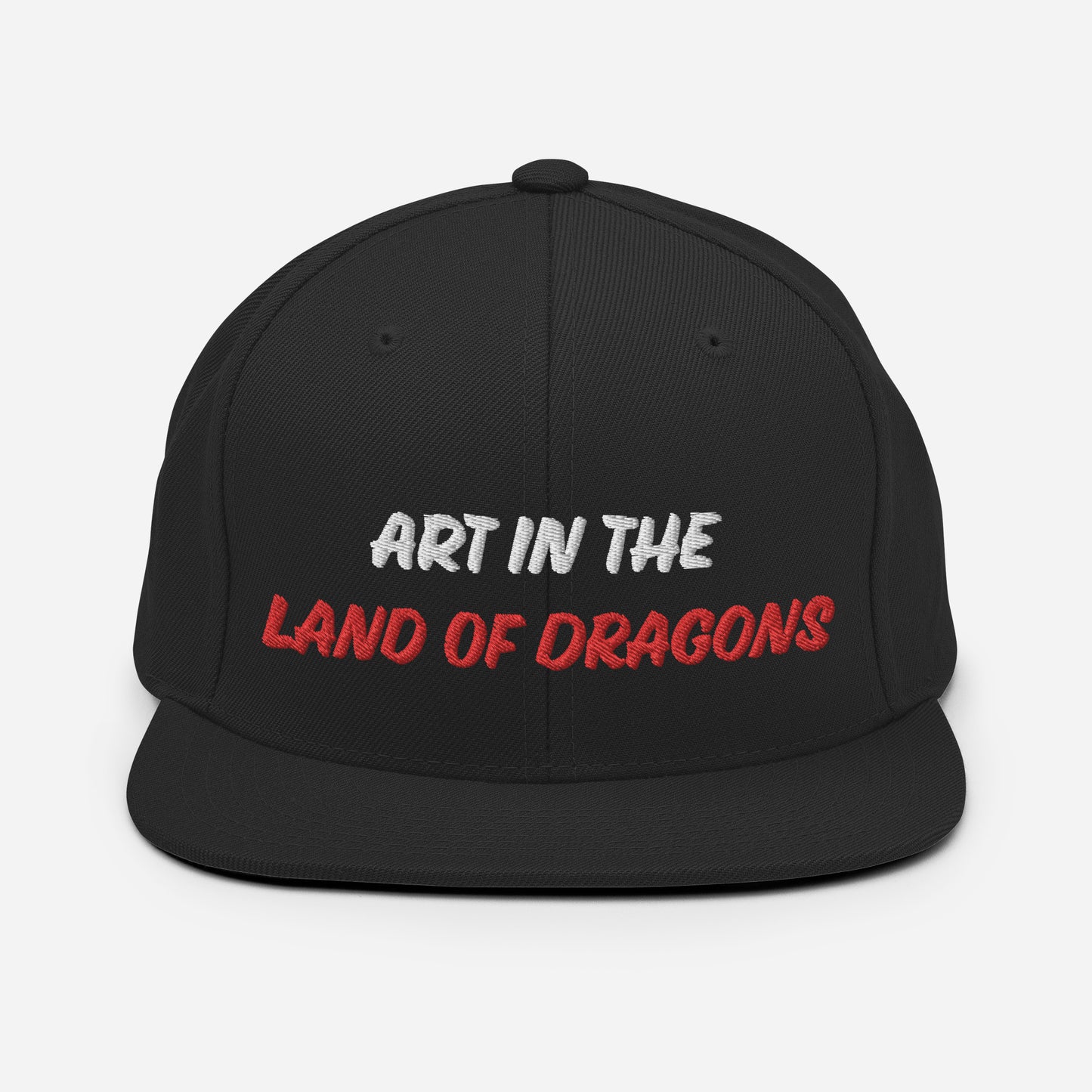 Snapback Hat ART IN THE LAND OF DRAGONS