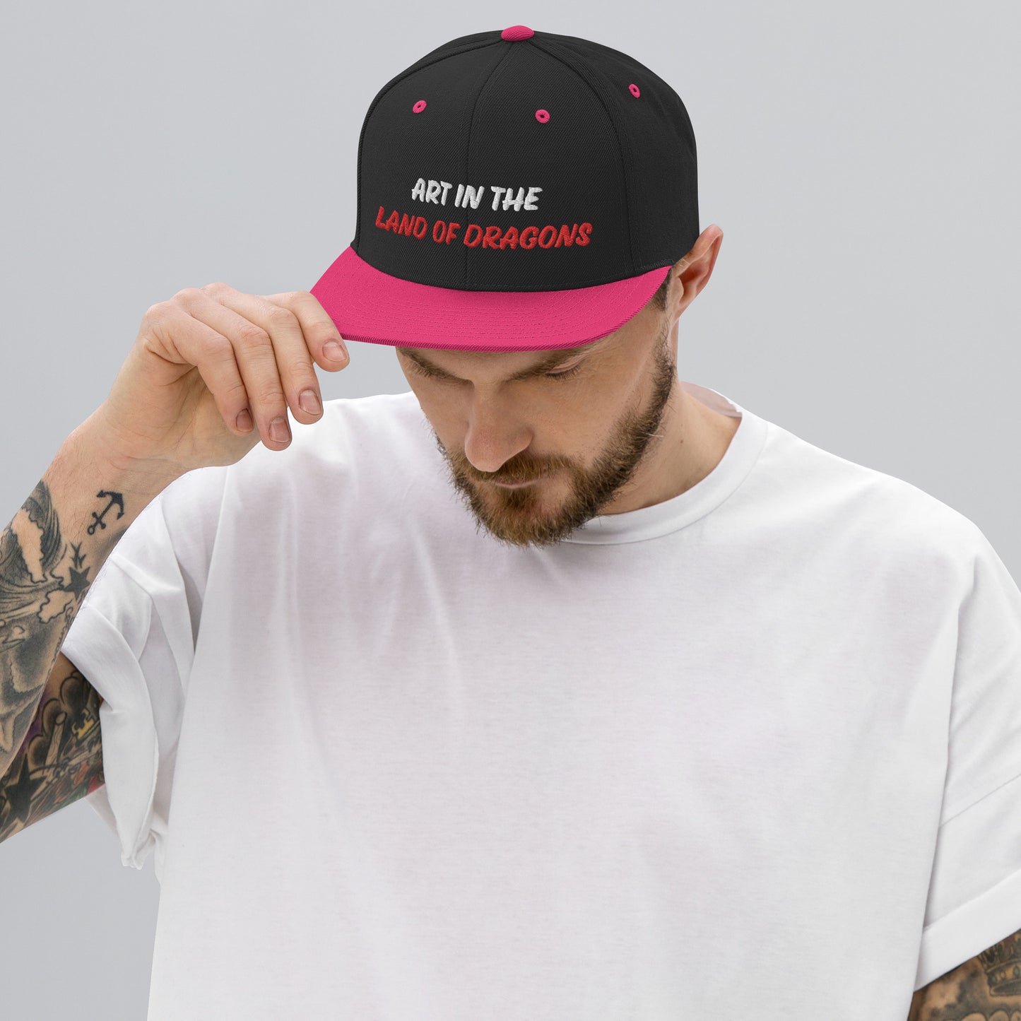 Snapback Hat ART IN THE LAND OF DRAGONS
