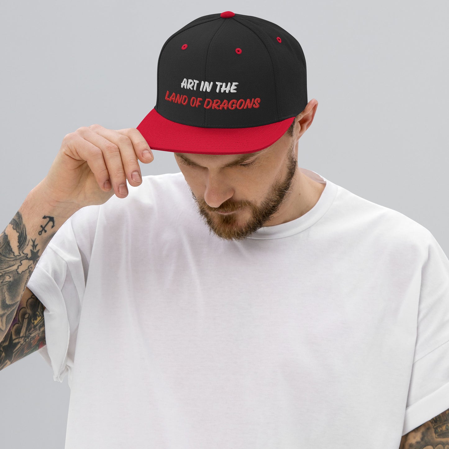 Snapback Hat ART IN THE LAND OF DRAGONS