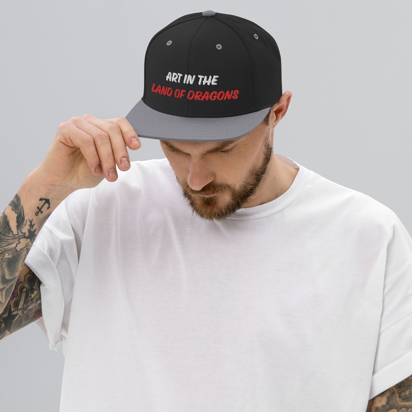 Snapback Hat ART IN THE LAND OF DRAGONS