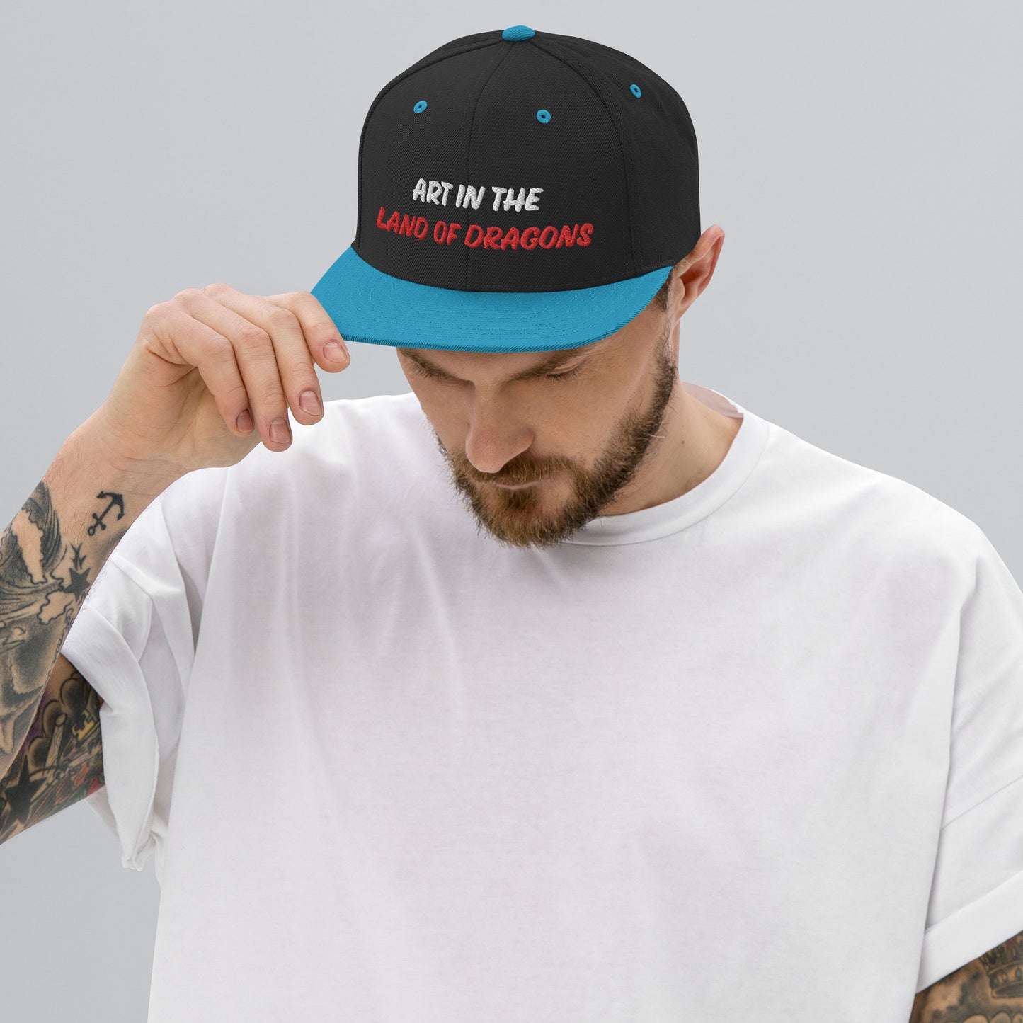 Snapback Hat ART IN THE LAND OF DRAGONS
