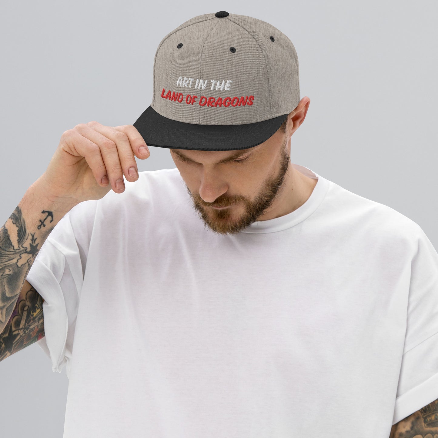 Snapback Hat ART IN THE LAND OF DRAGONS
