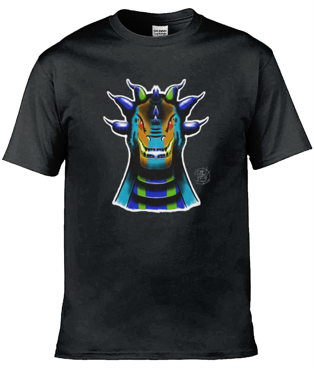 Gildan GD001 Softstyle Adult Ringspun T-Shirt Roarsome Rex Blue