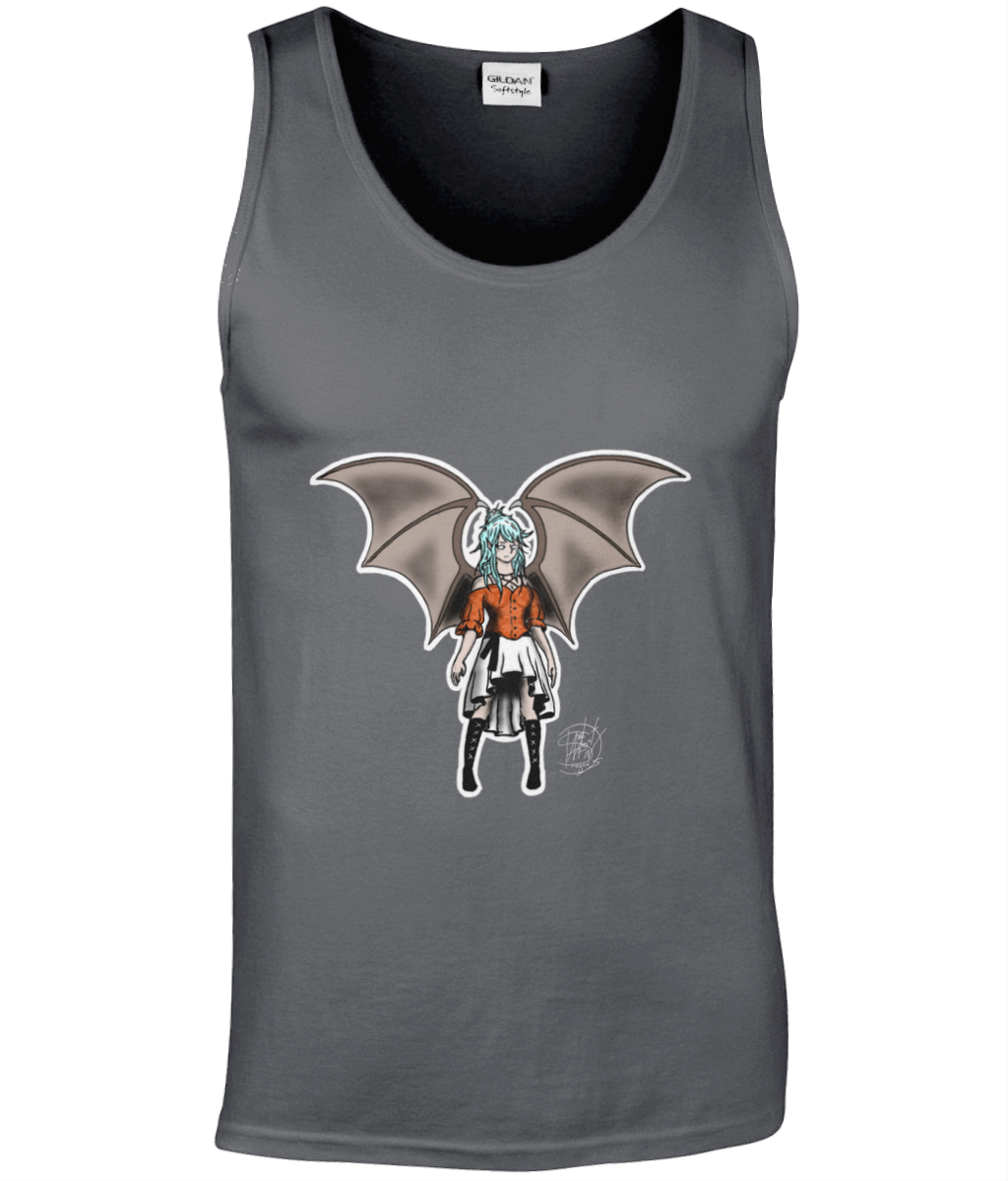 Gildan GD012 Softstyle Adult Tank Top Sapphire Demon Lady