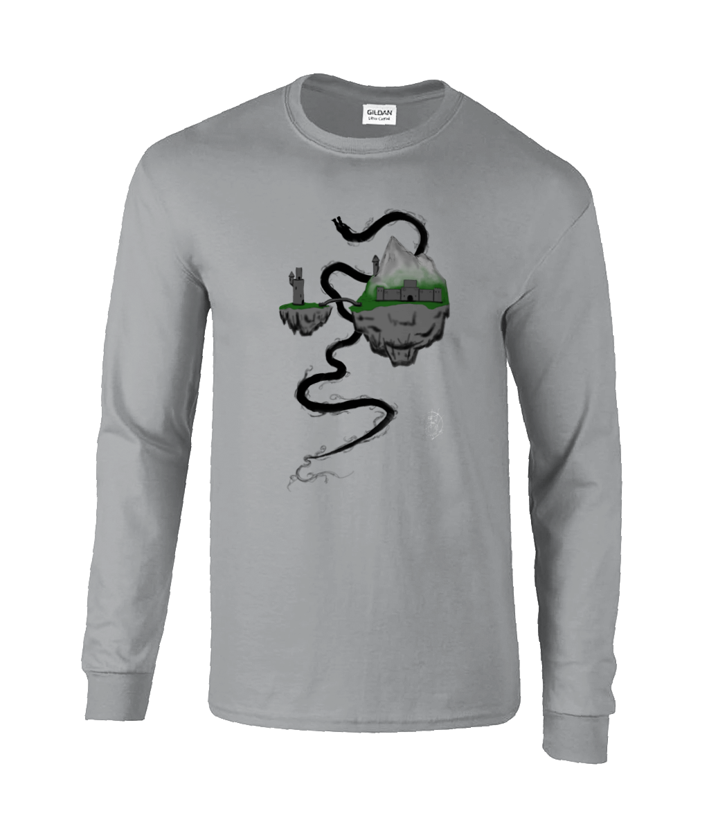 Gildan GD014 Ultra Cotton Adult Long Sleeve T-Shirt Floating Castle