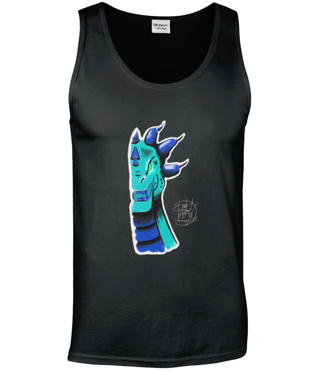 Gildan GD012 Softstyle Adult Tank Top Roarsome Indigo