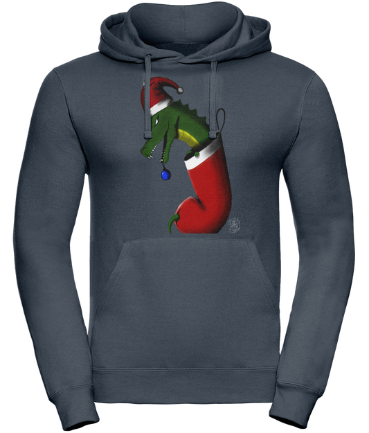 Uneek UC509 Hoodie Christmas Stocking Dragon