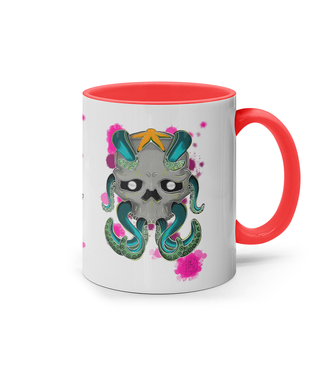 11oz Coloured Inner & Handle Mug Octo Neon Octo Neon Octo Neon