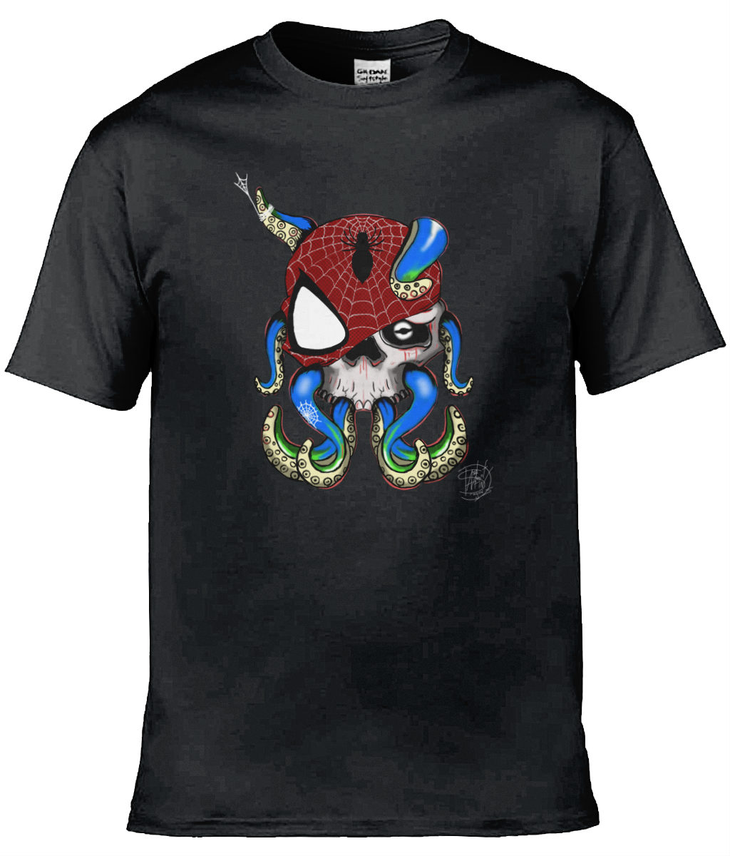 Gildan GD001 Softstyle Adult Ringspun T-Shirt Octo Spider