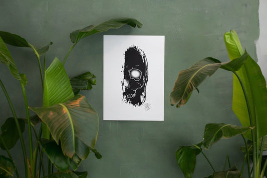 Digital Download Brush Skull