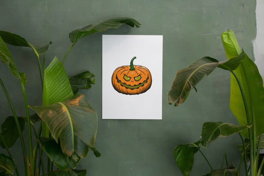 Digital Download Halloween Pumpkin