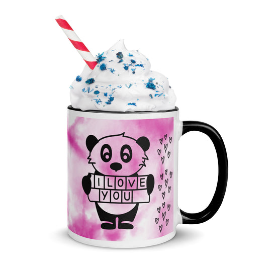Mug with Color Inside Panda Love