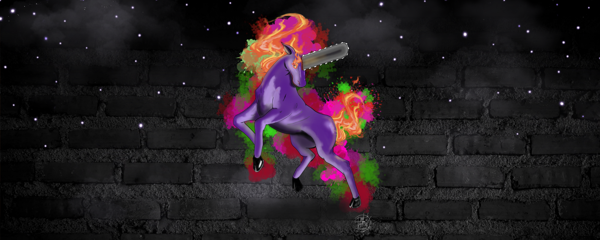 The Chainsaw Unicorn: Beauty, Chaos, and Something Slightly Unhinged