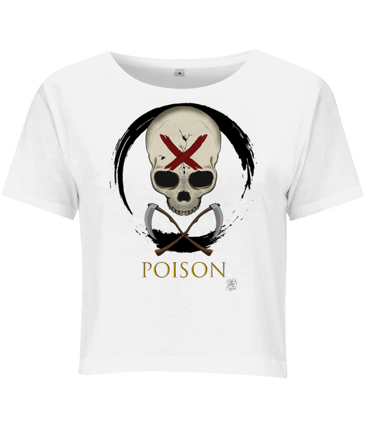 BYB BY042 Ladies Cropped Tee Poison Black