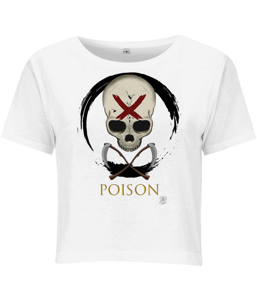 BYB BY042 Ladies Cropped Tee Poison Black