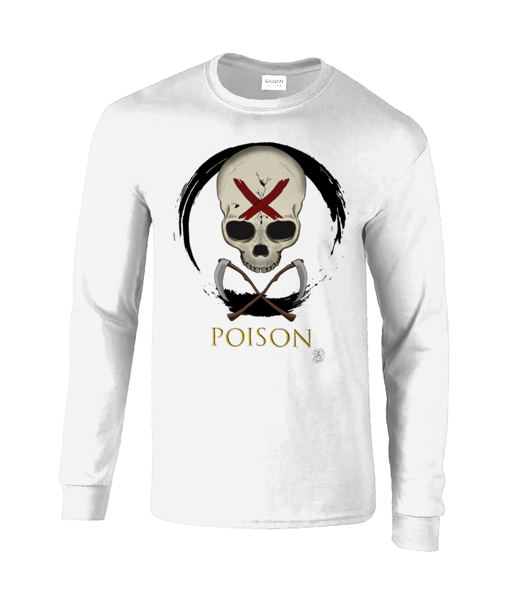 Gildan GD014 Ultra Cotton Adult Long Sleeve T-Shirt Poison Black