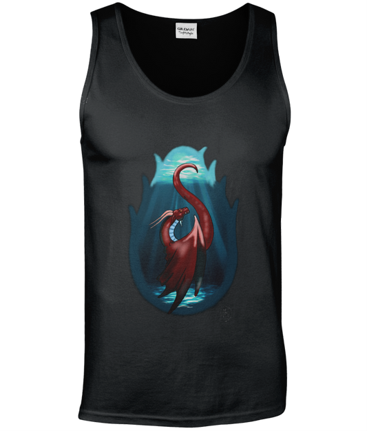 Gildan GD012 Softstyle Adult Tank Top Water Dragon