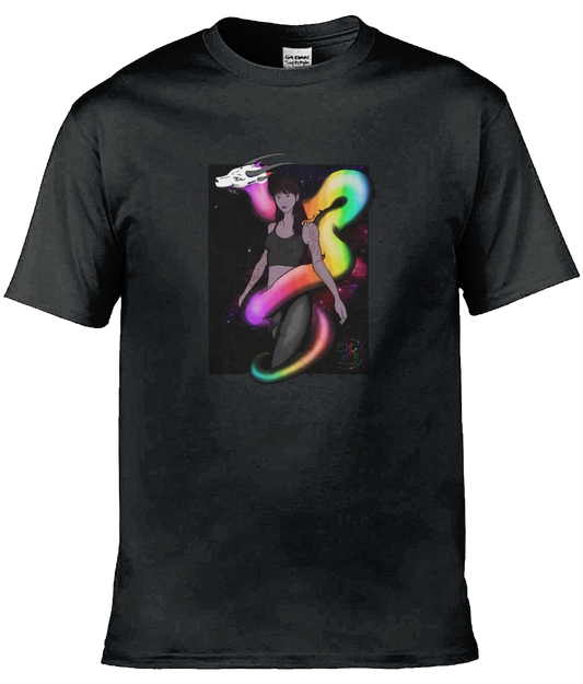 Gildan GD001 Softstyle Adult Ringspun T-Shirt rainbow dragon 23