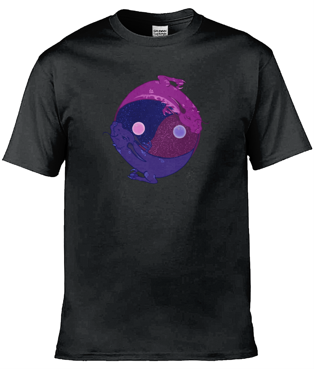 Gildan GD001 Softstyle Adult Ringspun T-Shirt Yin Yang Dragon