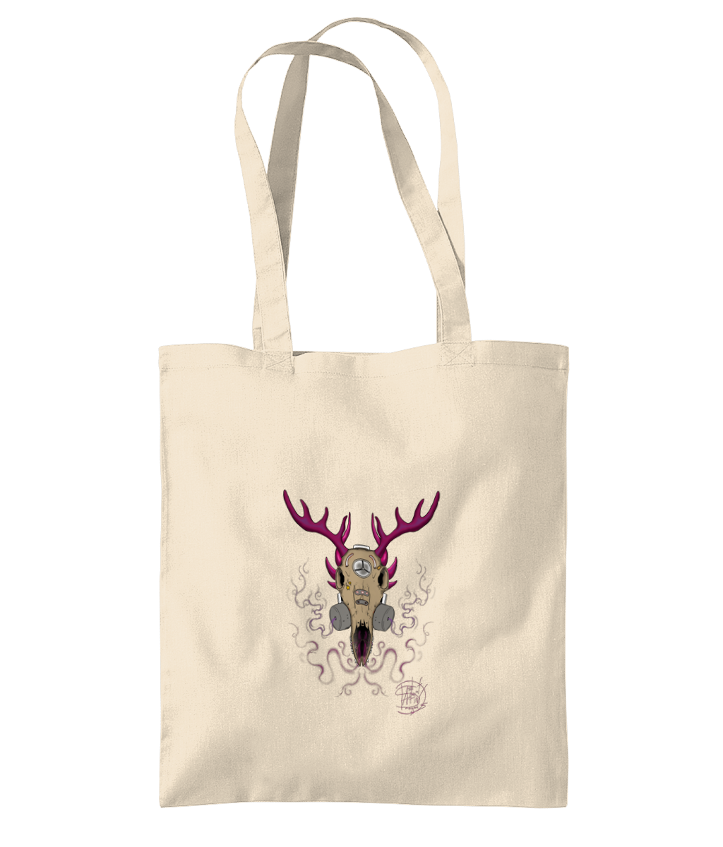 Westford Mill WM261 Organic Premium Cotton Tote Gas Mask Deer 1