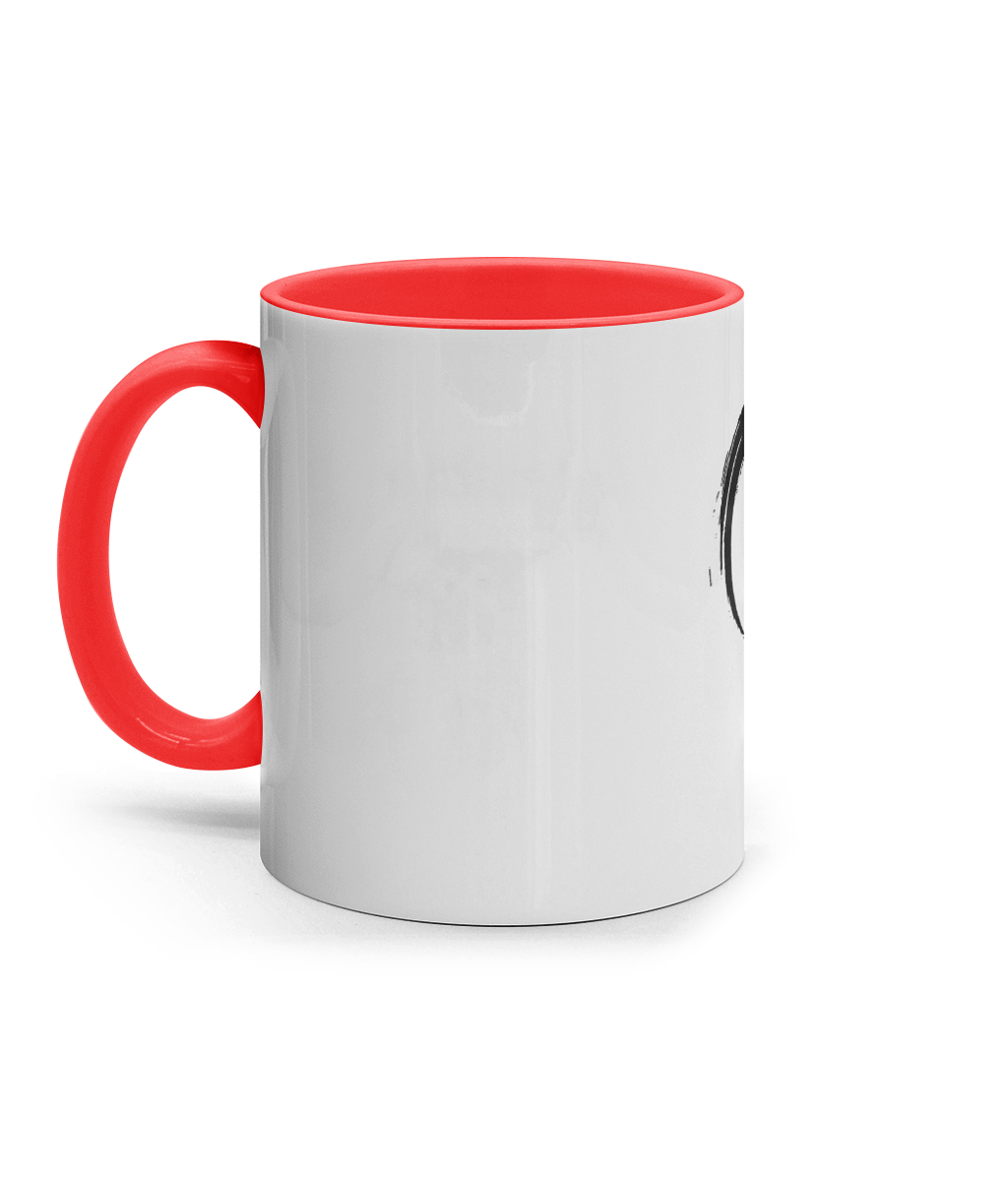 11oz Coloured Inner & Handle Mug Poison Black