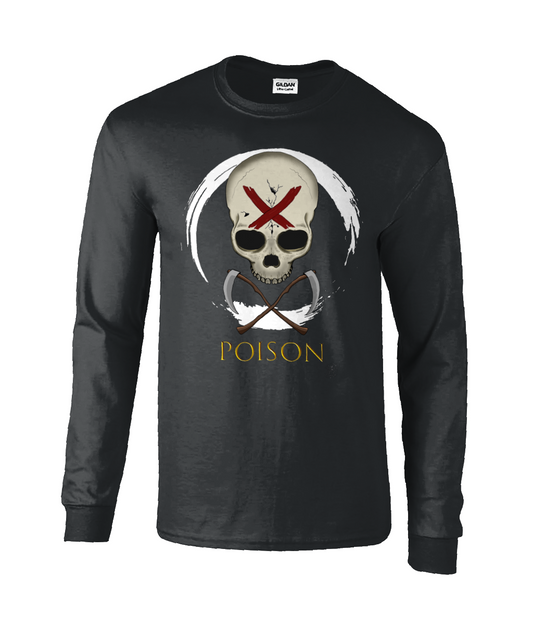 Gildan GD014 Ultra Cotton Adult Long Sleeve T-Shirt Poison White