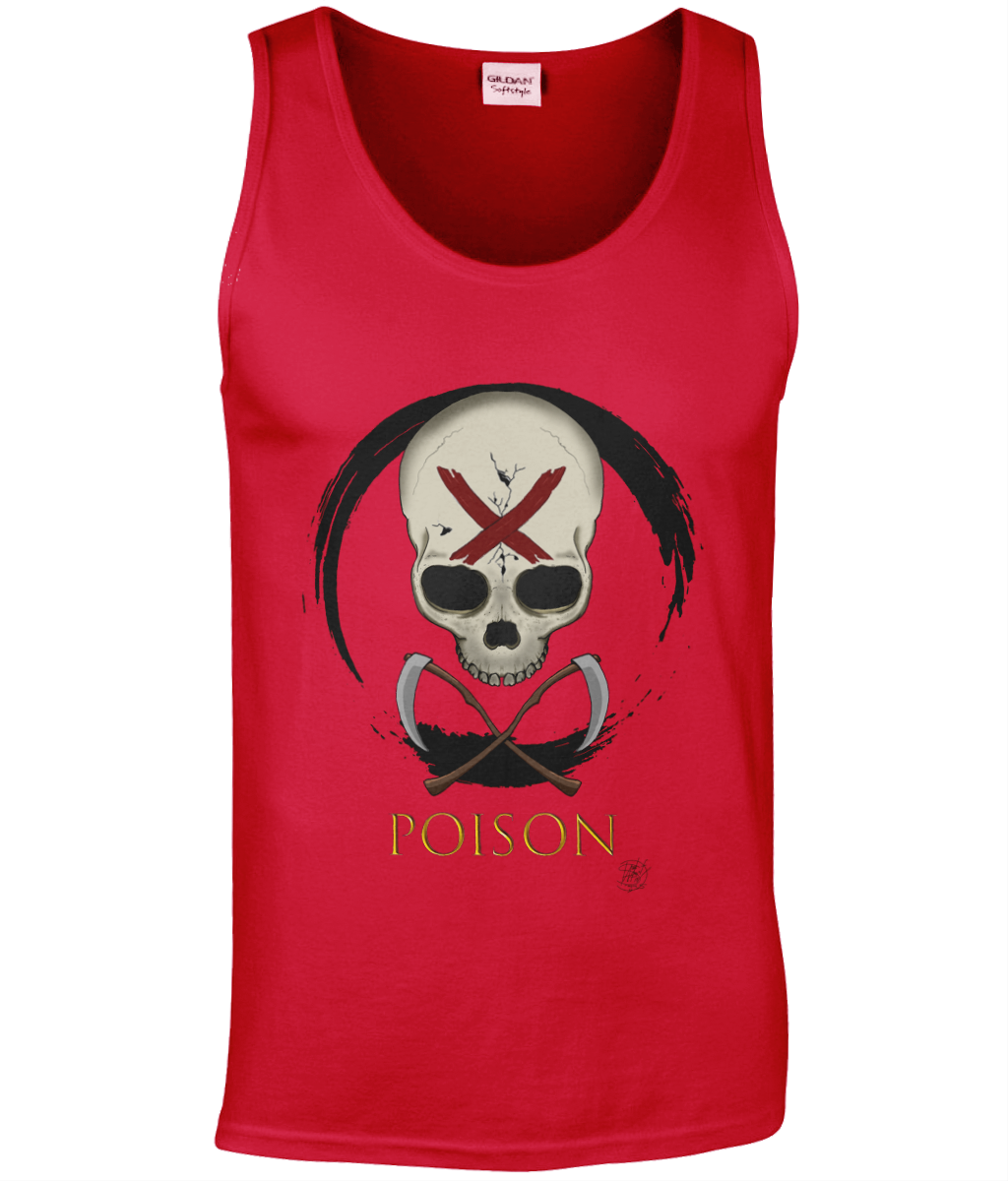 Gildan GD012 Softstyle Adult Tank Top Poison Black