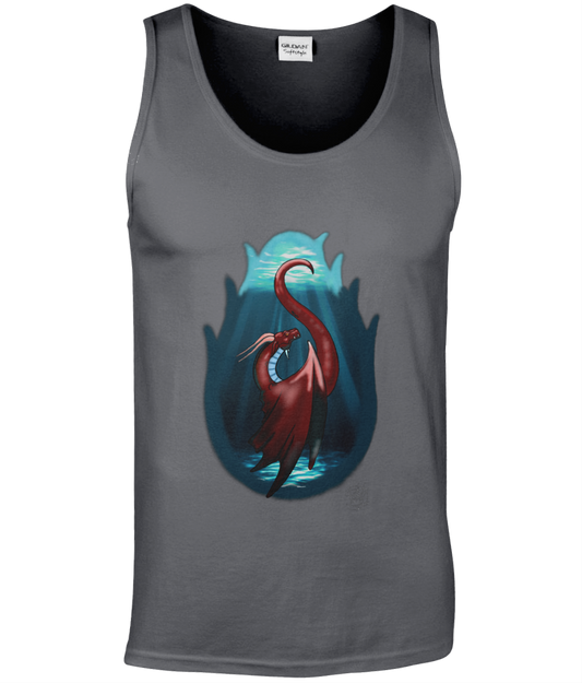 Gildan GD012 Softstyle Adult Tank Top Water Dragon