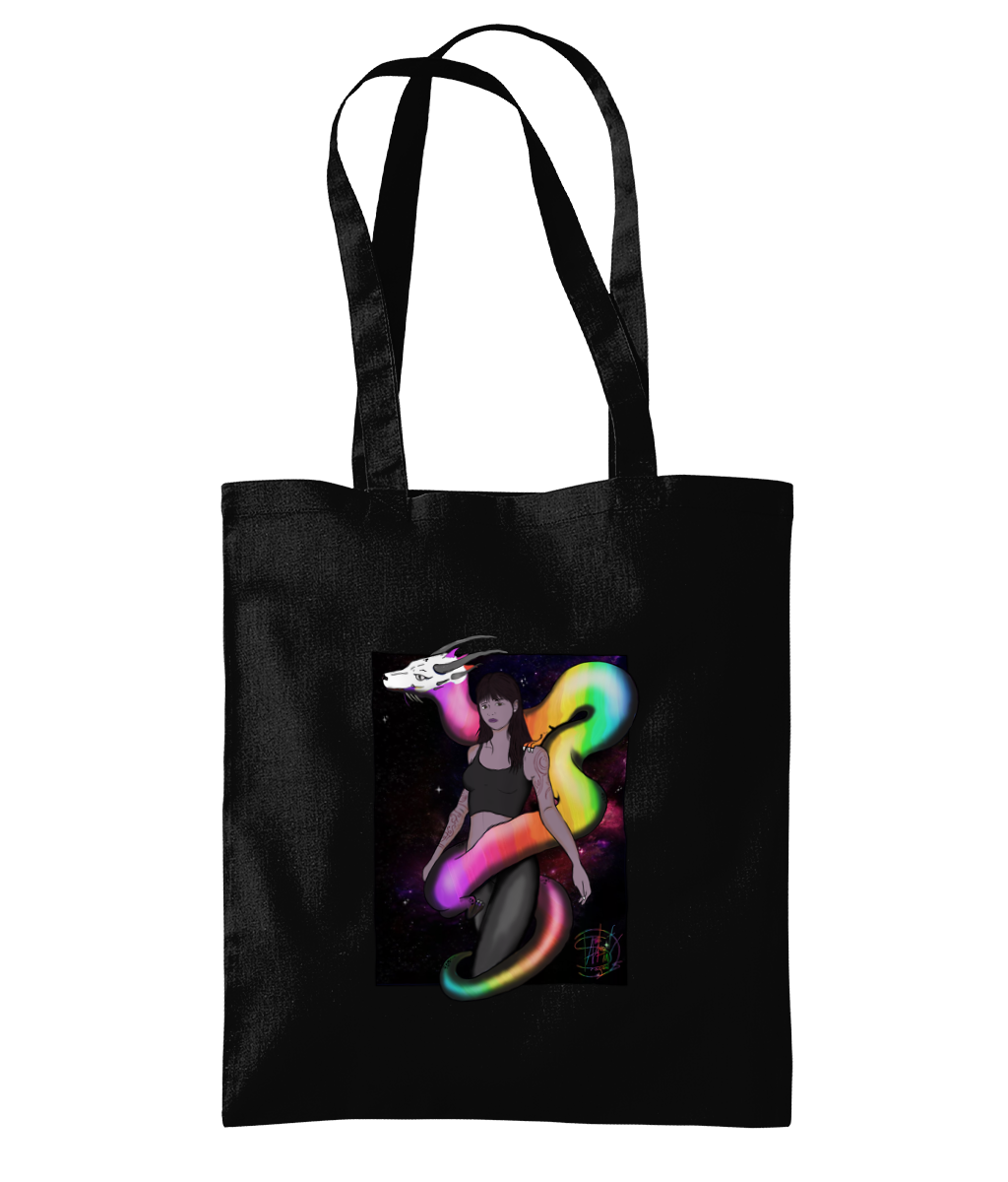 Westford Mill WM261 Organic Premium Cotton Tote rainbow dragon 23