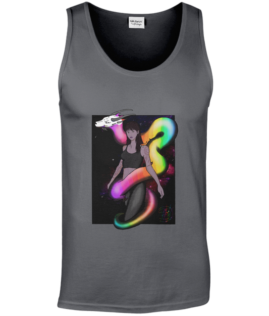 Gildan GD012 Softstyle Adult Tank Top rainbow dragon 23