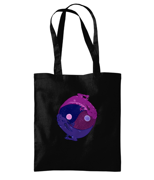 Westford Mill WM261 Organic Premium Cotton Tote Yin Yang Dragon