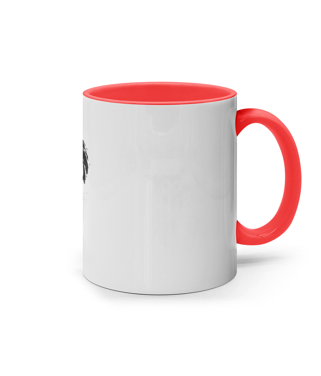 11oz Coloured Inner & Handle Mug Poison Black