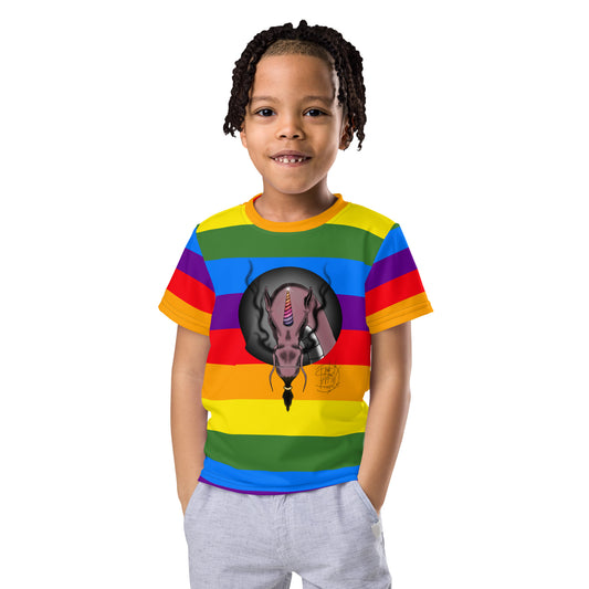 Kids crew neck t-shirt Sparkles The Unicorn Dragon Rainbow