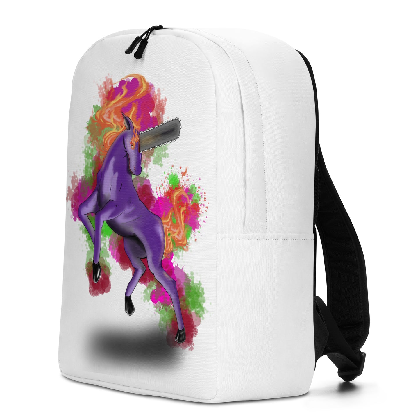 Minimalist Backpack Chainsaw Unicorn