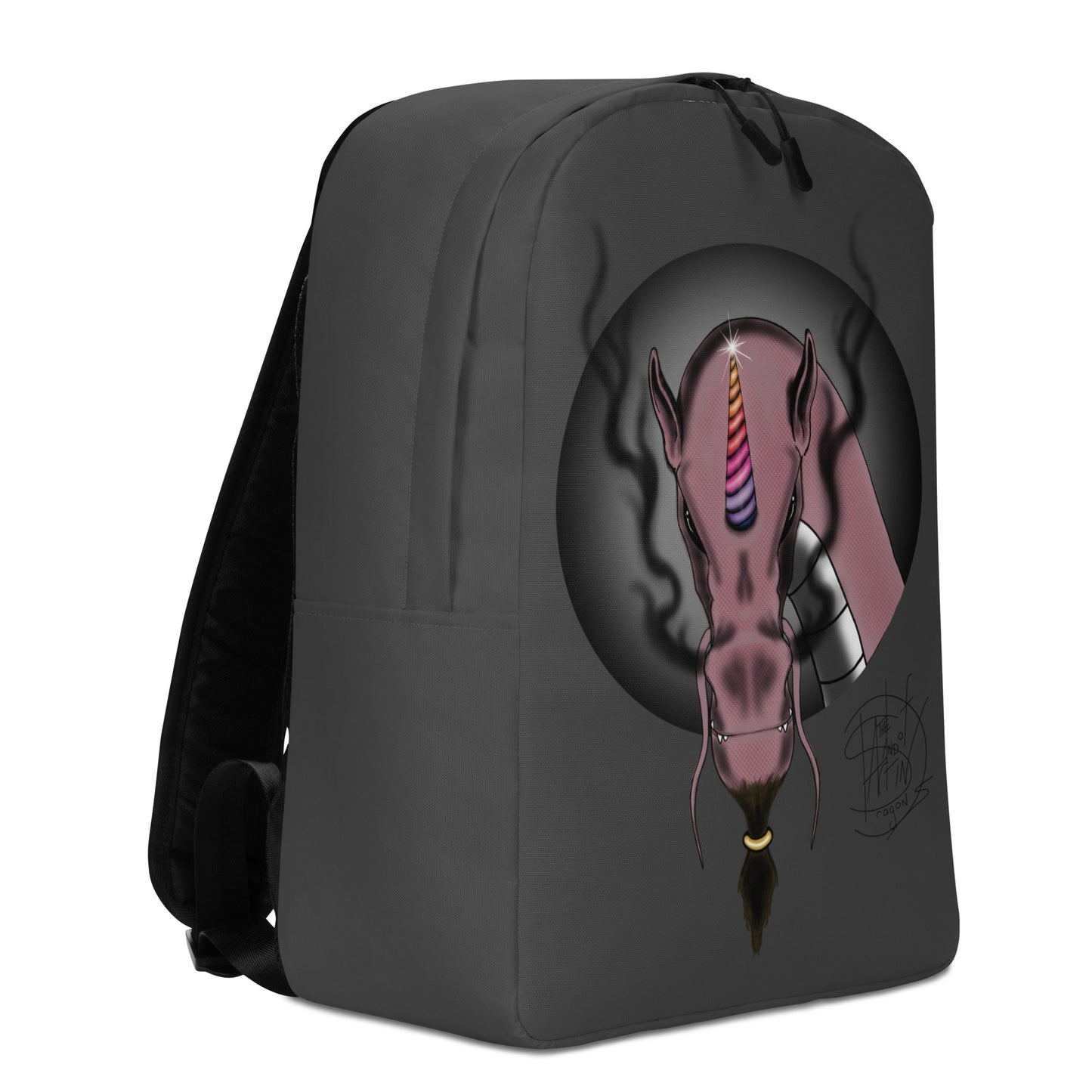 Minimalist Backpack Sparkles The Unicorn Dragon