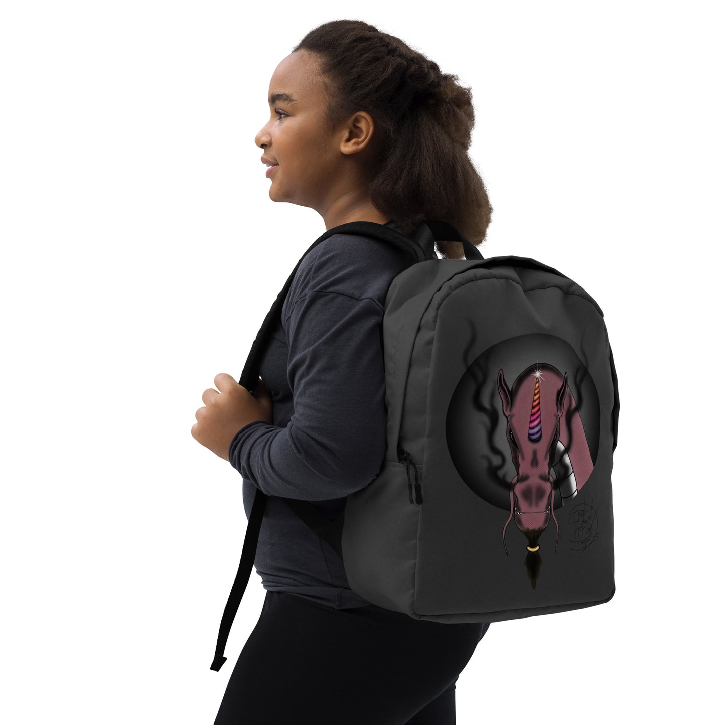 Minimalist Backpack Sparkles The Unicorn Dragon