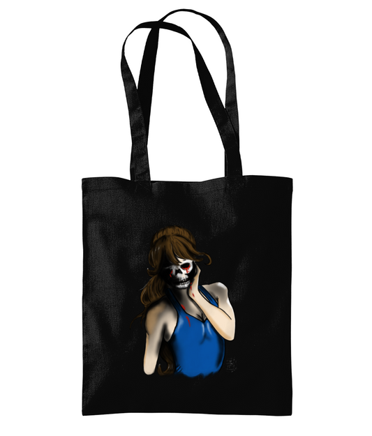 Westford Mill WM261 Organic Premium Cotton Tote Lady Death Close Up