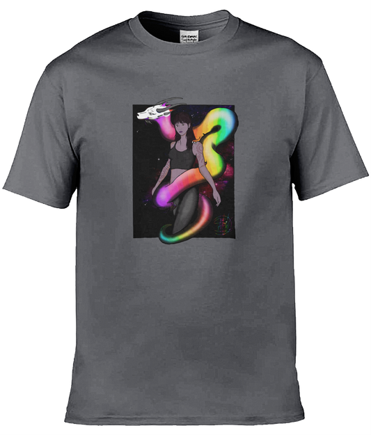 Gildan GD001 Softstyle Adult Ringspun T-Shirt rainbow dragon 23