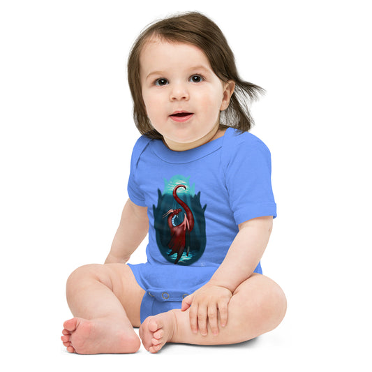 Baby short sleeve one piece Water Dragon