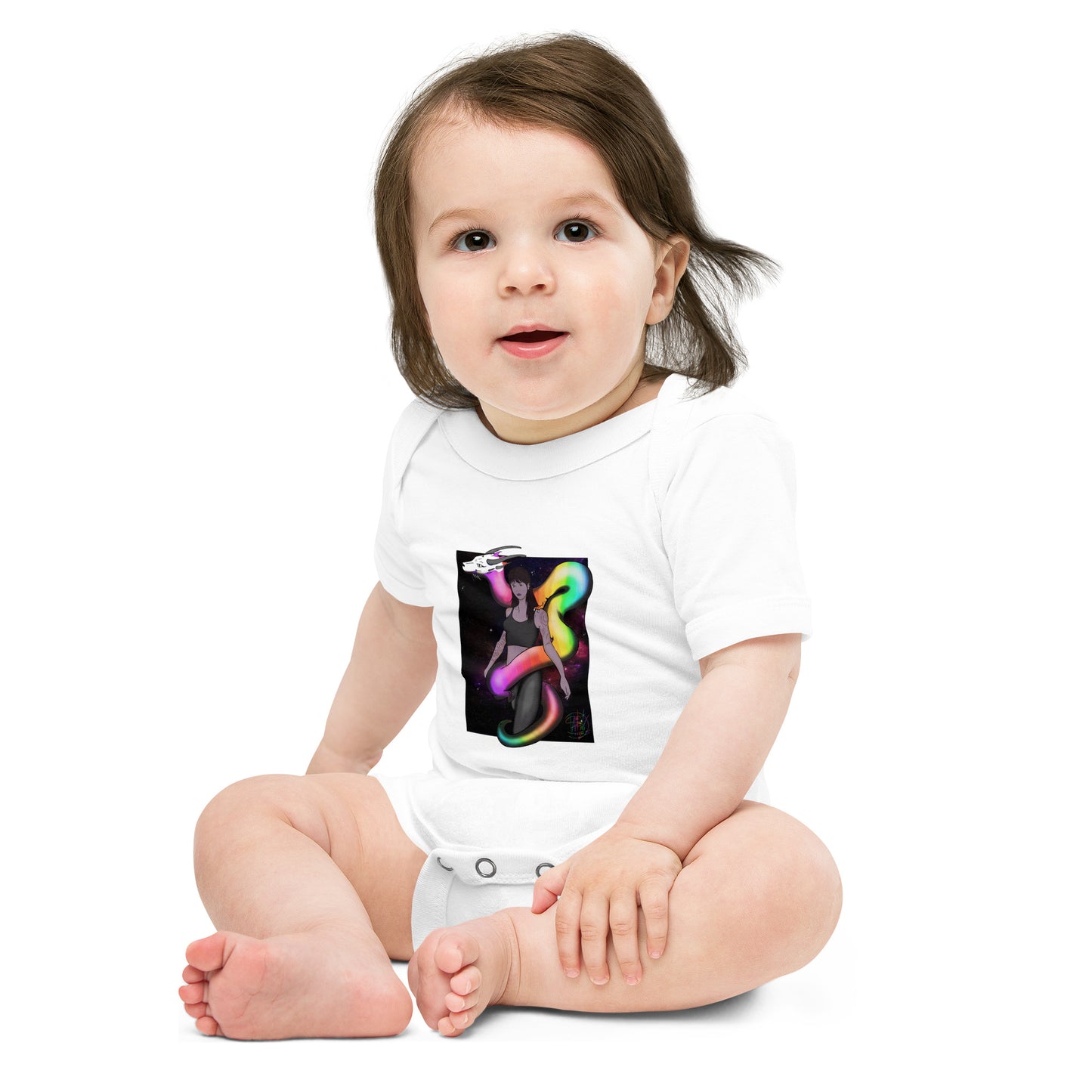 Baby short sleeve one piece Rainbow Dragon 23