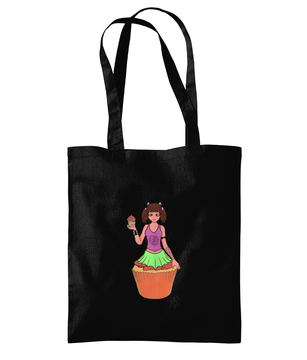 Westford Mill WM261 Organic Premium Cotton Tote Cupcake Girl 2