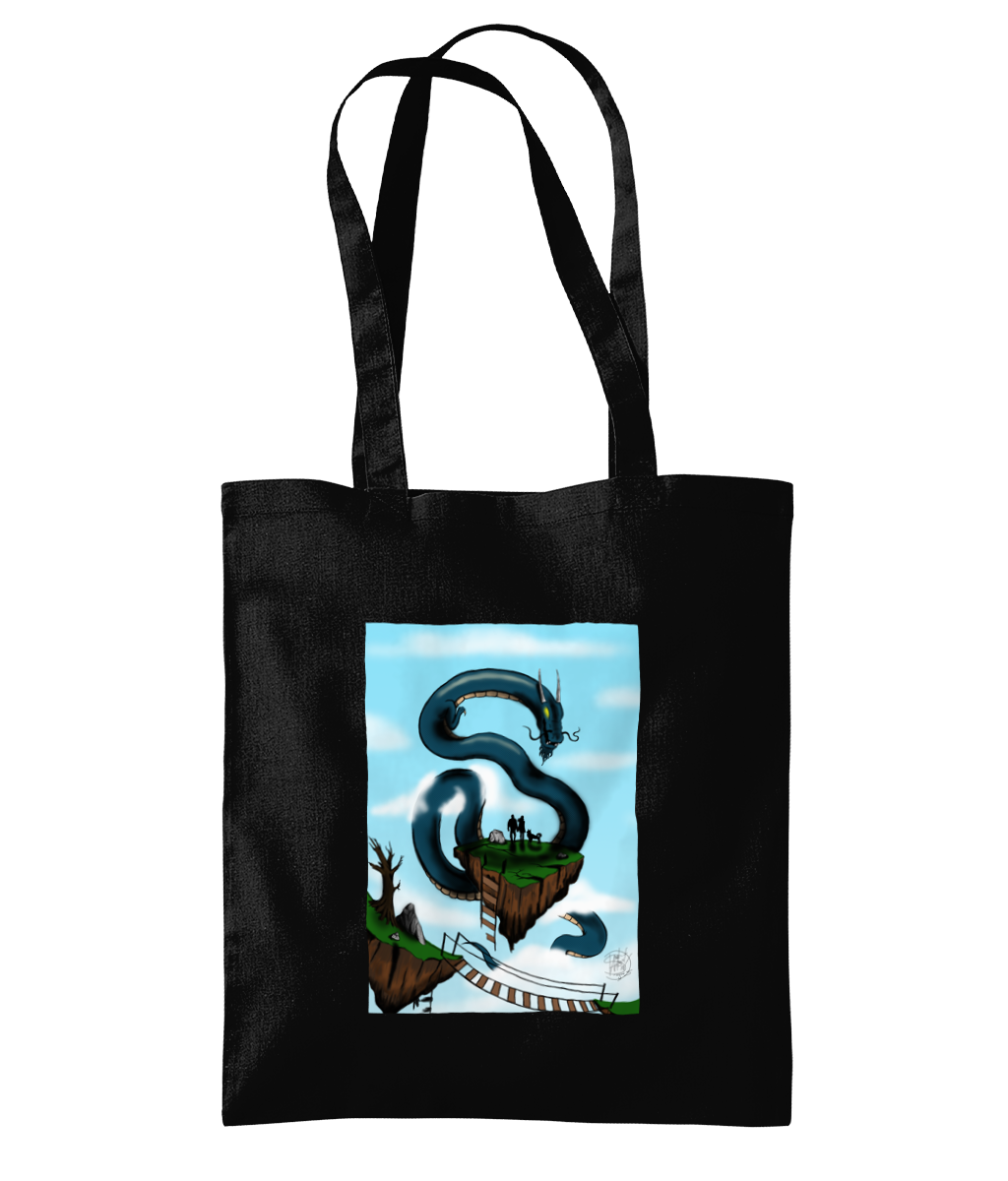 Westford Mill WM261 Organic Premium Cotton Tote Family Dragon 1